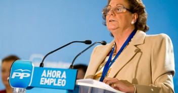 La alcadesa de Valenciana, Rita Barberá, durante su intervención en la XVII Intermunicipal popular