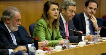 María Dolores de Cospedal preside la reunión del Grupo Popular en el Parlamento Europeo