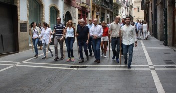 Los populares, durante el recorrido