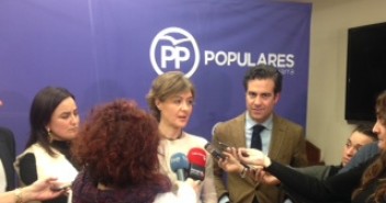 Tejerina, junto a Pablo Zalba y Cristina Sanz, ante los medios de comunicación