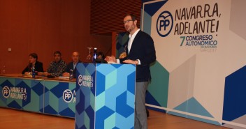 El vicesecretario de Acción Sectorial del PP, Javier Maroto, durante su discurso