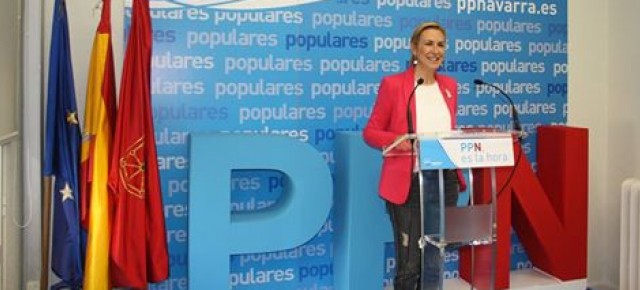 La candidata a la Presidencia del Gobierno de Navarra, Ana Beltrán