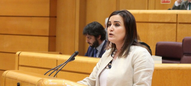 El senadora y portavoz del PPN, Cristina Sanz