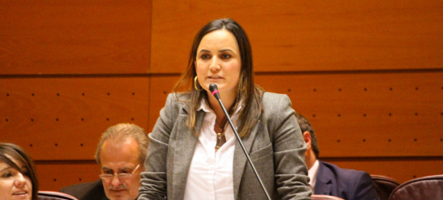 La senadora del Partido Popular de Navarra, Cristina Sanz