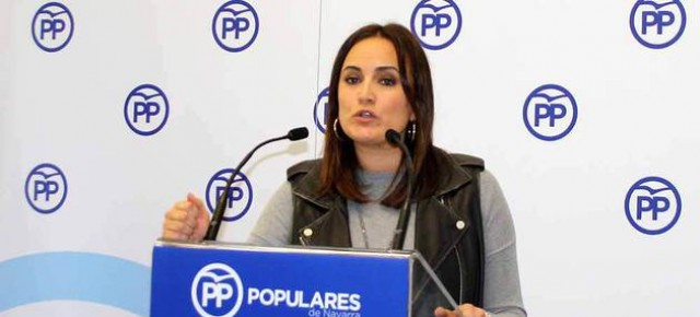 La senadora y portavoz del PPN, Cristina Sanz