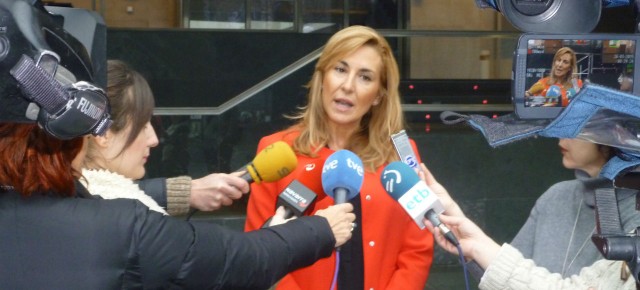 Ana Beltrán, ante los medios de comunicación