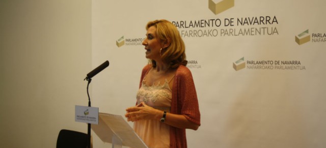 La portavoz parlamentaria, Ana Beltrán, en el Parlamento