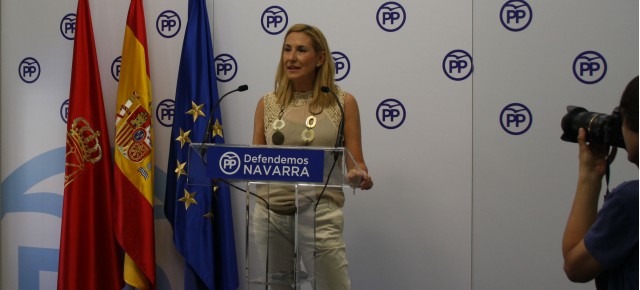 La presidenta y portavoz parlamentaria del PPN, Ana Beltrán