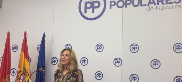 La presidenta del PPN, Ana Beltrán, en rueda de prensa