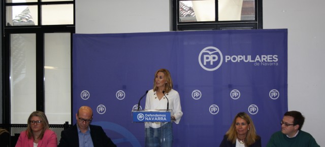 Ana Beltrán, durante su discurso ante el Comité Ejecutivo