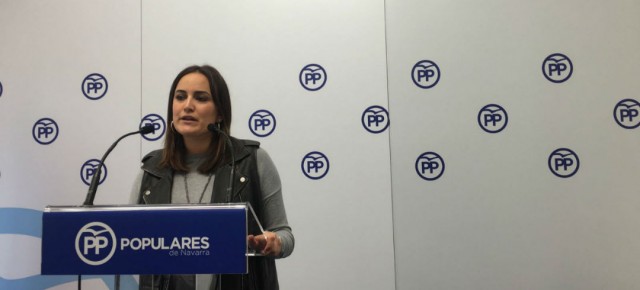 La senadora y portavoz del PPN, Cristina Sanz