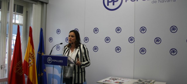 La portavoz del PPN, Cristina Sanz