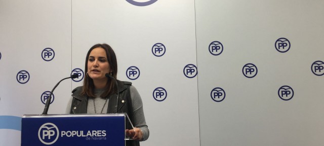 La senadora y portavoz del PPN, Cristina Sanz