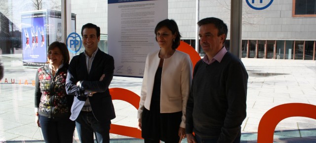 Bonig, Zalba, García y Vidal, tras firmar el Manifiesto contra el populismo