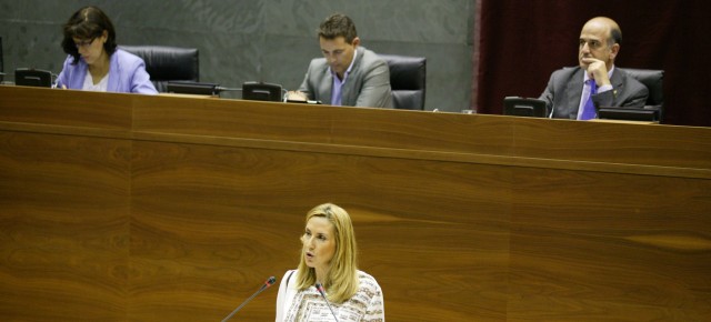 La candidata a la Presidencia del Gobierno de Navarra, Ana Beltrán