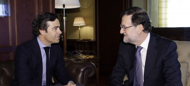 Pablo Zalba, durante su reunión con Rajoy