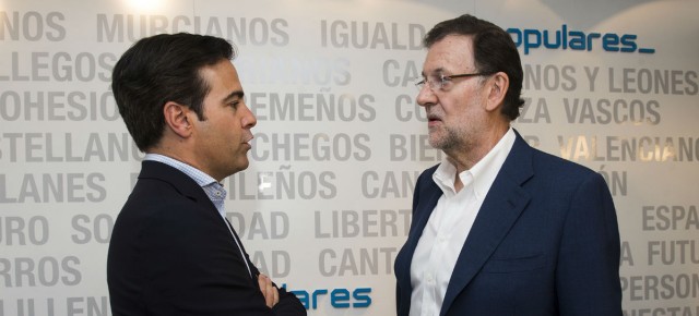 Pablo Zalba, durante su reunión con Rajoy